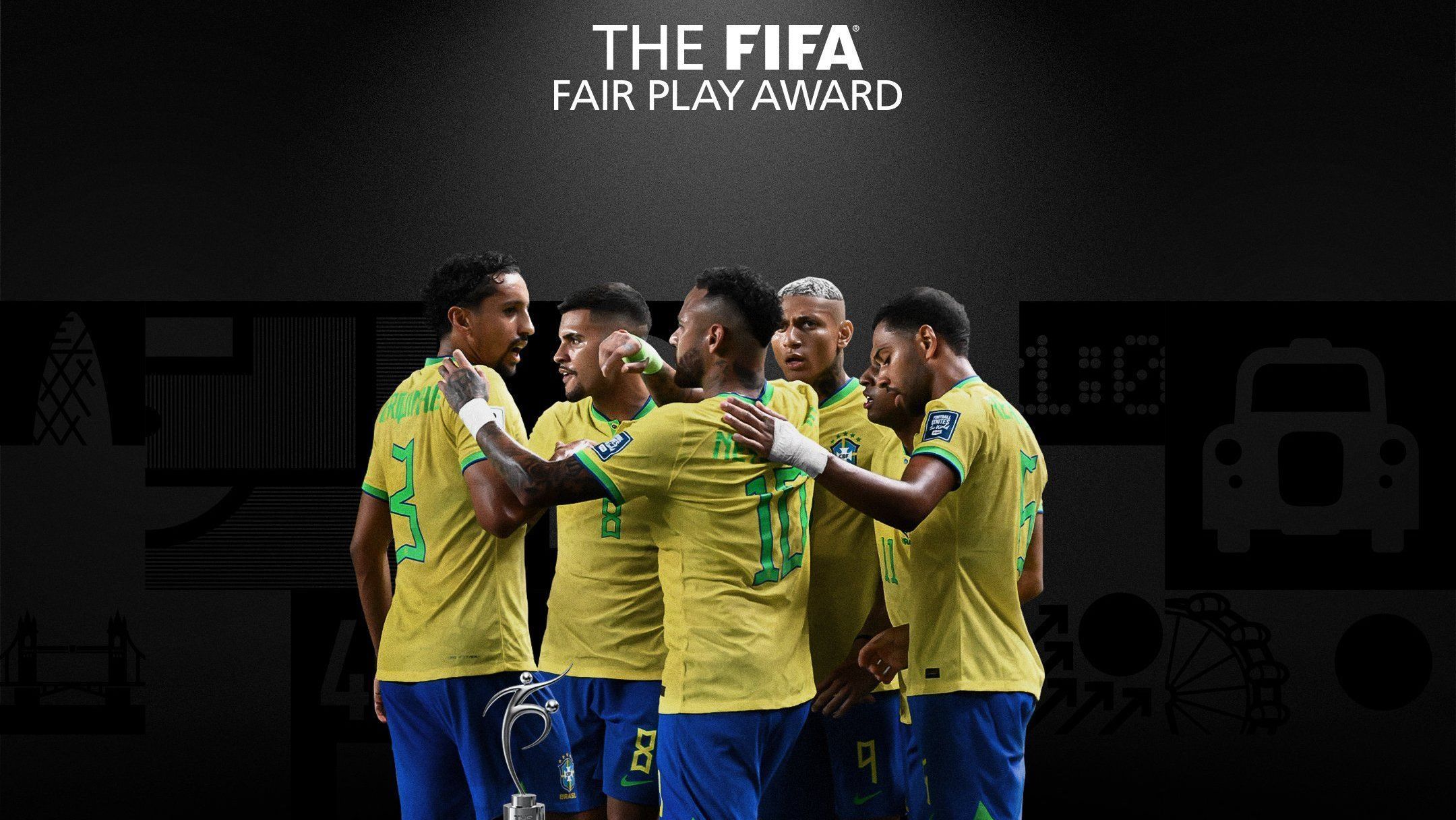 Seleção Brasileira prêmio Fair Play da FIFA