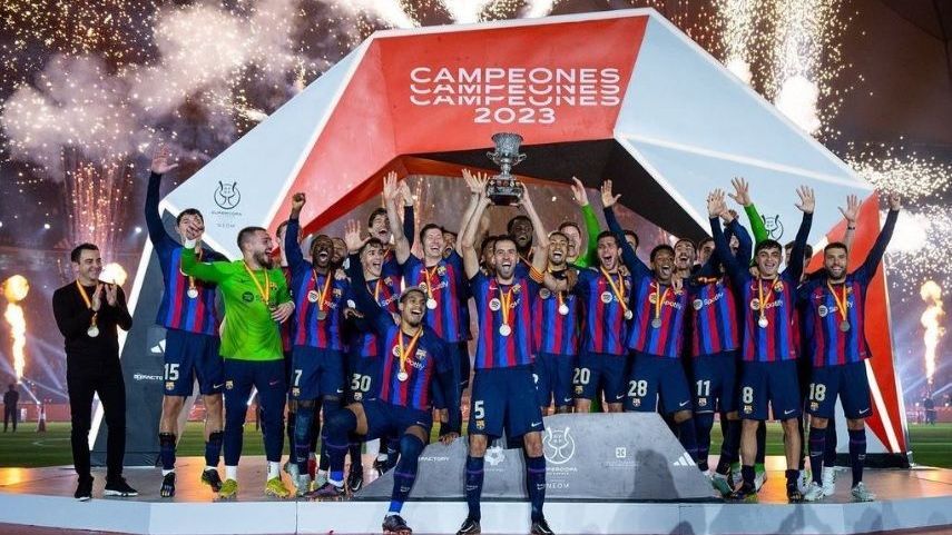 Barcelona conquistou a Supercopa da Espanha em 2023
