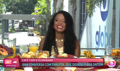 "Estava me sentindo deslocada", diz Thalyta, segunda eliminada do BBB24