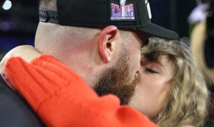 Taylor Swift comemora ida de time do namorado ao Super Bowl