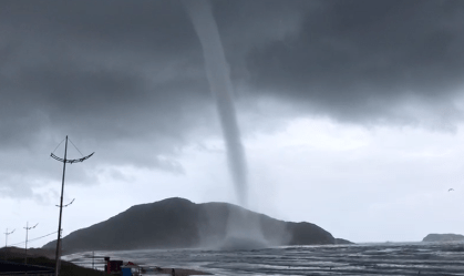 tromba d'água em SC