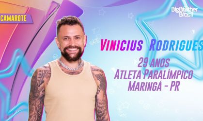 Vinicius Rodrigues integra o grupo Camarote do programa