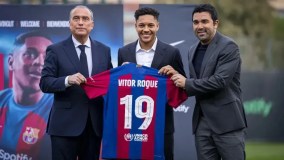 Apresentação Vitor Roque no Barcelona