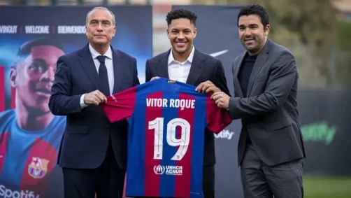 Apresentação Vitor Roque no Barcelona