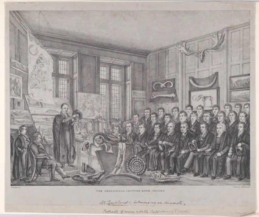 William Buckland lecionando na Universidade de Oxford em 1823 / Metropolitan Museum of Art
