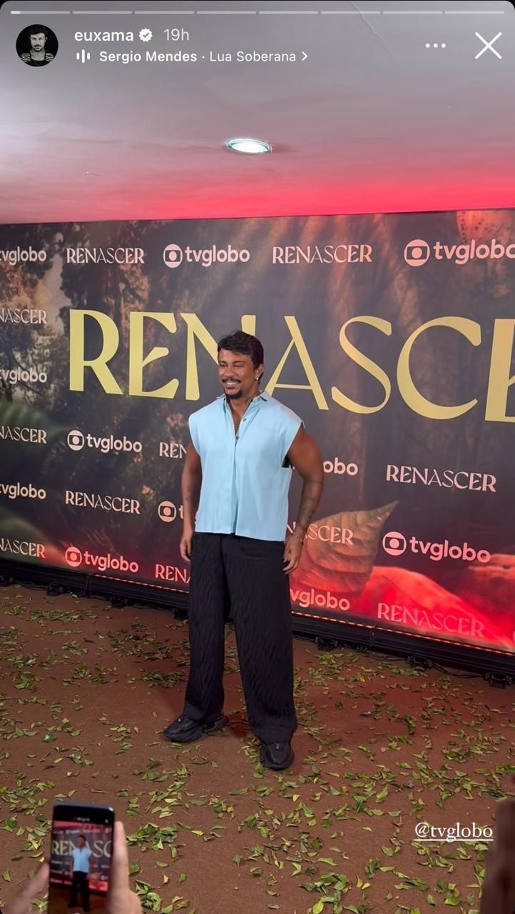 Xamã em festa de lançamento de "Renascer" / Reprodução/Instagram