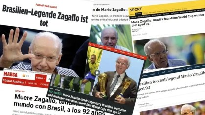 Repercussão da morte de Zagallo na imprensa mundial