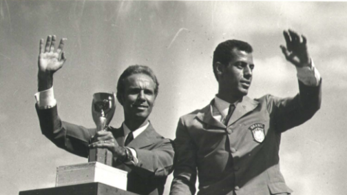 Zagallo com o capitão do tri, Carlos Alberto Torres
