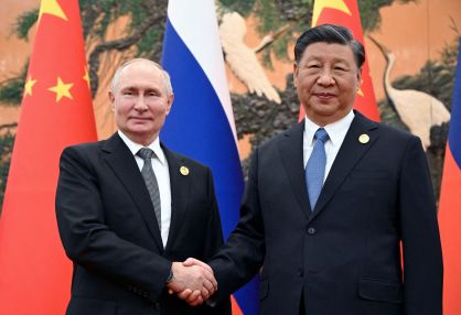 Vladimir Putin e Xi Jinping em Pequim