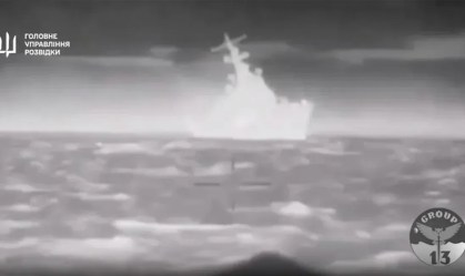 Ucrânia diz que afundou navio de guerra da Rússia na costa da Crimeia