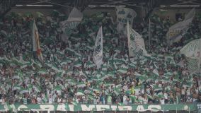 Torcida do Palmeiras compareceu ao jogo no Mineirão. Clássico pela Supercopa teve torcida das duas equipes.