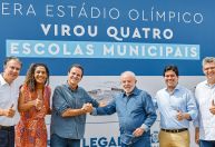 Ao lado de Paes, Lula inaugura ginásio e anuncia instituto federal no Rio de Janeiro