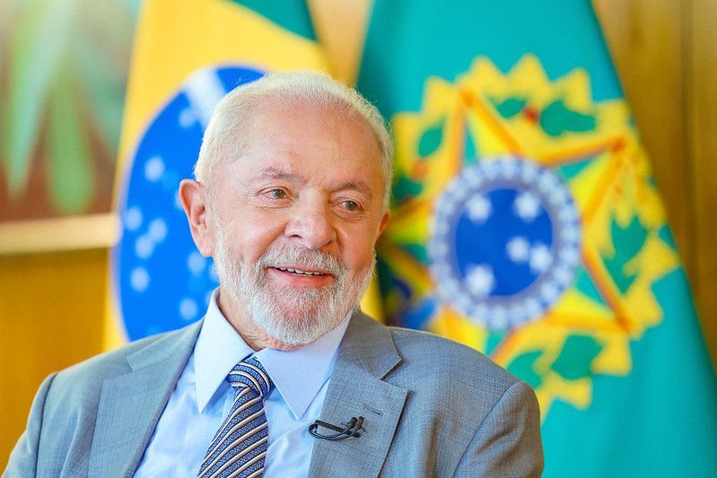 O presidente Luiz Inácio Lula da Silva (PT) em entrevista