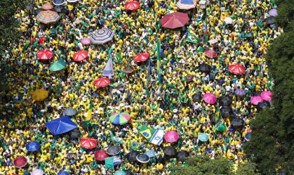 Ato pró-Bolsonaro na Avenida Paulista