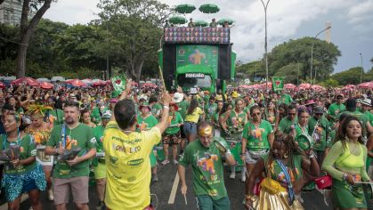 Bloco no pré-Carnaval de São Paulo em 2024