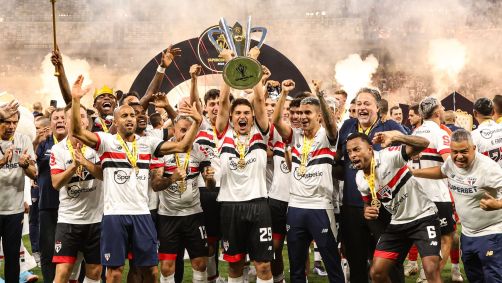 São Paulo comemora título da Supercopa do Brasil
