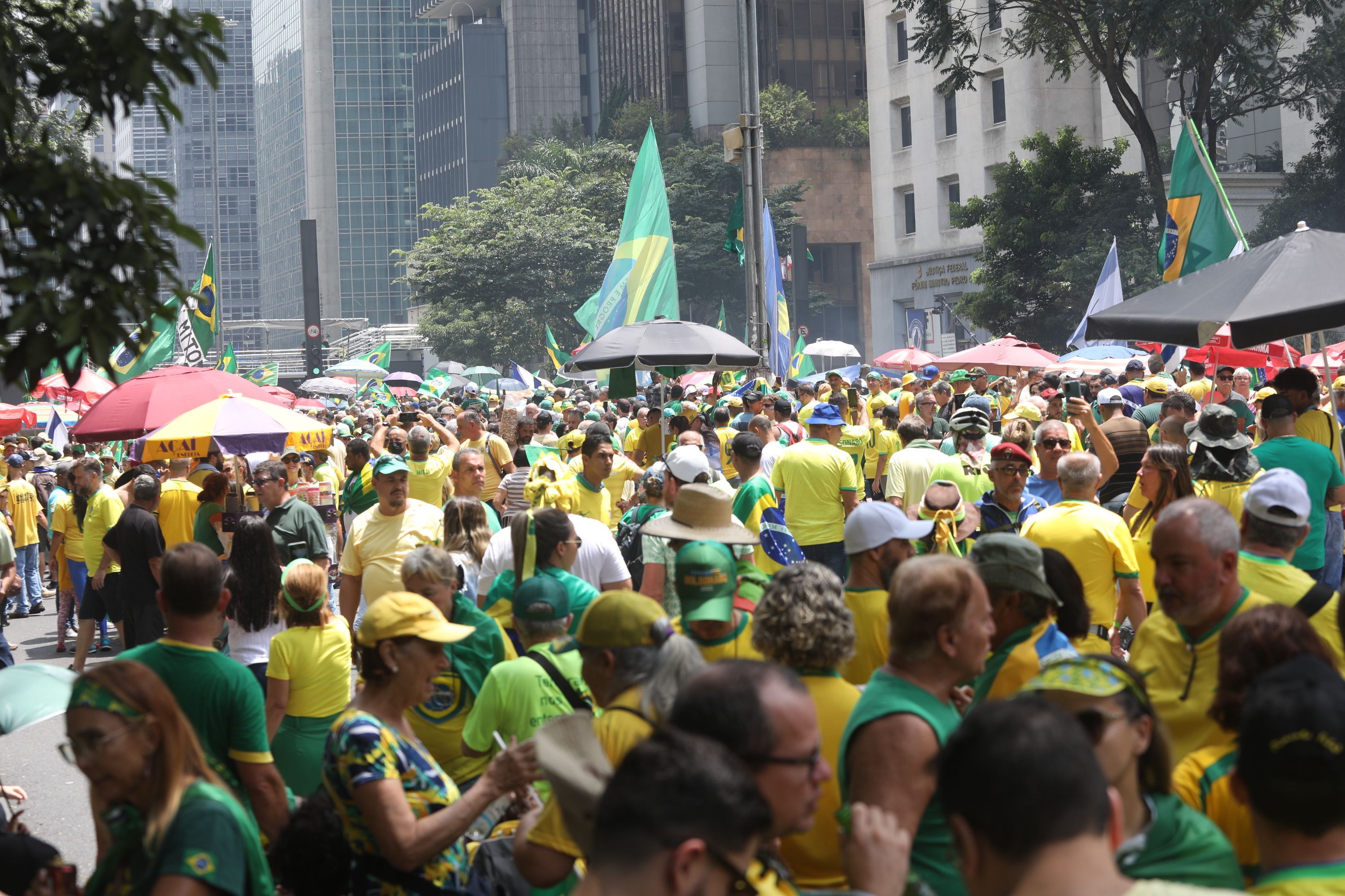 Ato pró-Bolsonaro na Avenida Paulista
