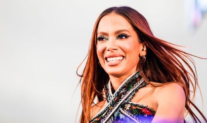 Anitta durante o show "Ensaios de Carnaval da Anitta", no Memorial da America Latina, em São Paulo, no dia 4 de fevereiro