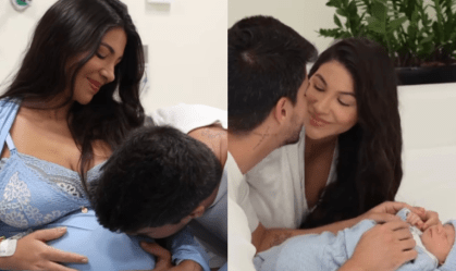 Nasce Gabriel, filho de Arthur Aguiar com Jheny Santucci
