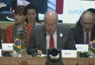 G20 deve atuar para reduzir tensões internacionais, diz Mauro Vieira em encontro com chanceleres no RJ