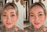 Mulher que viralizou ao tatuar nome do namorado na testa revela pegadinha