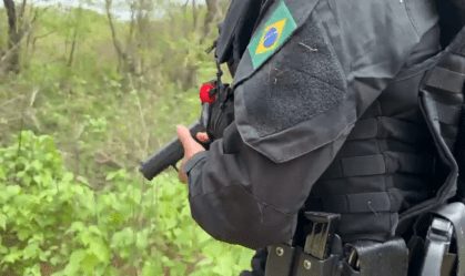 Buscas mobilizam 100 agentes da Polícia Federal (PF), 100 agentes da Polícia Rodoviária Federal (PRF) e outros 100 agentes de forças locais (Polícia Militar e Civil).