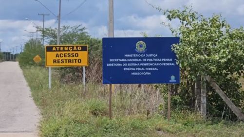Entrada da Penitenciária Federal de Mossoró (RN)