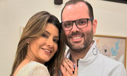 A secretária Catiane Seif e seu marido, o senador Jorge Seif (PL-SC)