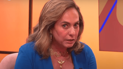 Cissa Guimarães na estreia da nova fase do programa Sem Censura, na TV Brasil