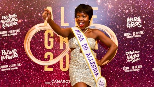 Clara Moneke será a musa do camarote Allegria, da Sapucaí