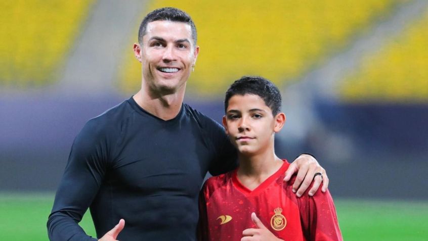 Cristiano Ronaldo e Cristiano Júnior, o filho mais velho • Reprodução/Instagram