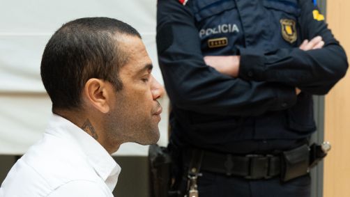 Daniel Alves em julgamento na Espanha