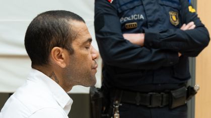 Daniel Alves em julgamento na Espanha