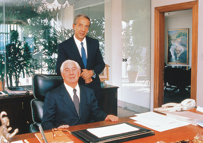 Abilio e o pai, Valentim Diniz. “Meu pai me ensinou a grandeza da honestidade e da ética”. / Acervo Pessoal