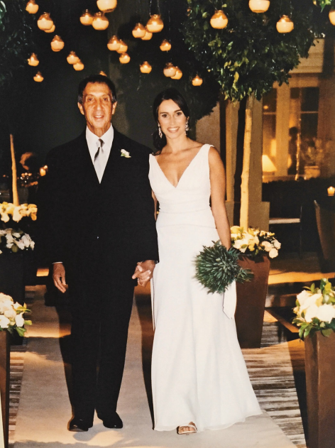 O casamento com Geyze, em 2004, na capela da casa em que moravam em São Paulo. / Acervo Pessoal