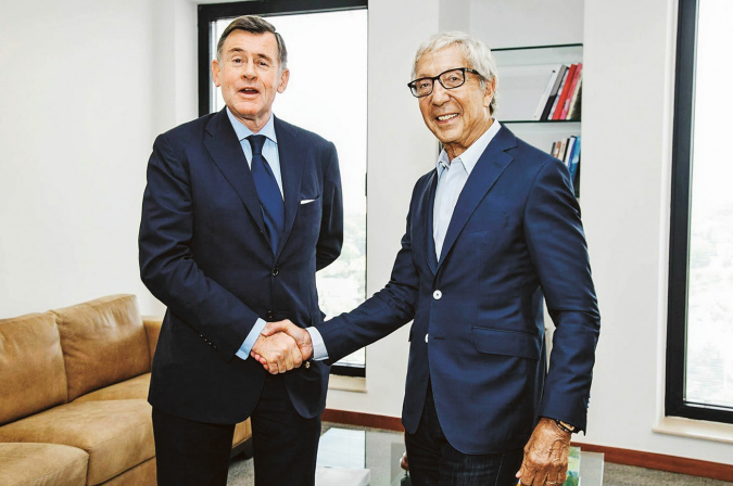 Com Georges Plassat, presidente do conselho e CEO do grupo Carrefour / Acervo Pessoal