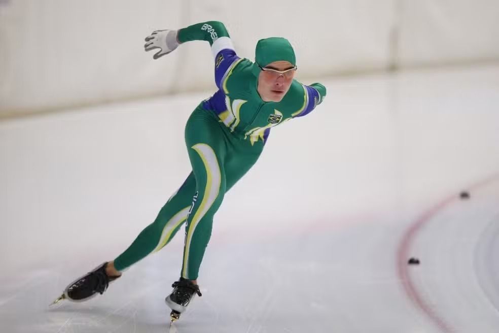 Gabriel Ohnmacht na patinação de gelo — Foto DivulgaçãoCBDG