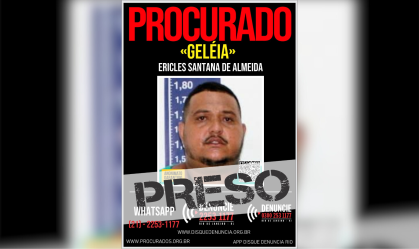Éricles Santana de Almeida, vulgo “Geléia”, de 39 anos foi preso na Tijuca, zona norte do Rio de Janeiro, na tarde desta quinta-feira (22).