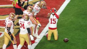 Jauan Jennings comemora touchdown do San Francisco 49ers