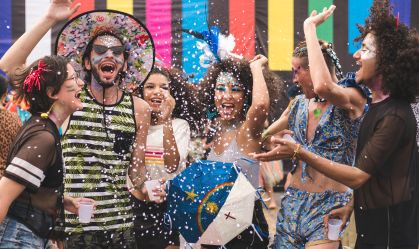 People celebrating Carnival