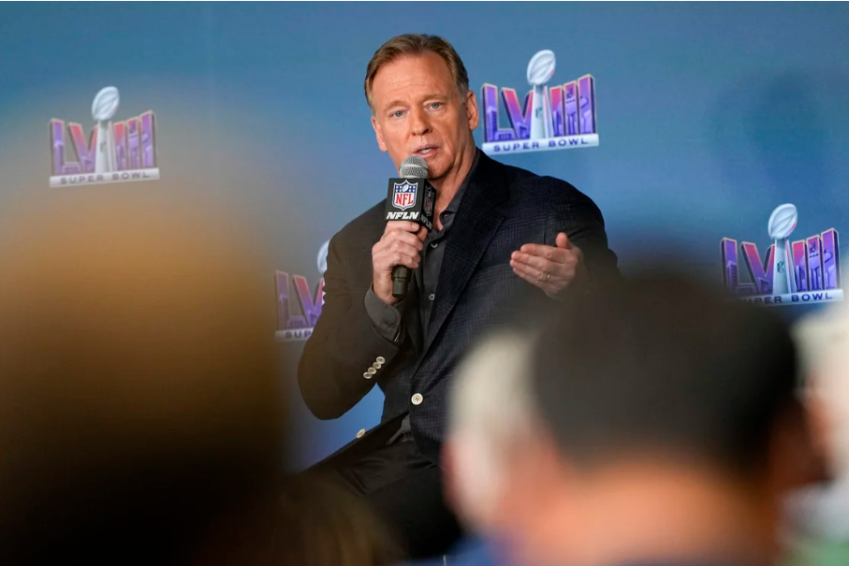 Goodell fala com a imprensa / Matt York/AP