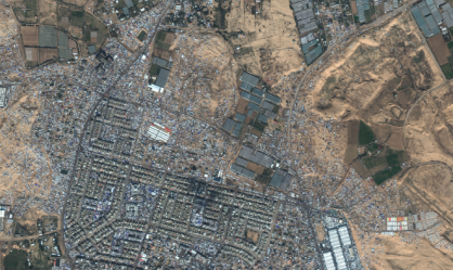 Imagem de satélite mostra formação de "cidade de tendas" abrigando mais de 1 milhão de palestinos em Rafah