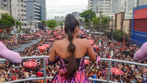 Bloco da Lexa desfilou na avenida Marquês de São Vicente, na zona oeste de São Paulo