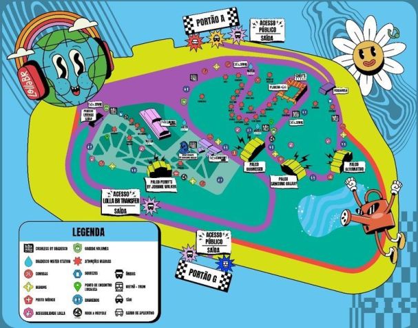 Ilustração: Lollapalooza Brasil/Divulgação
