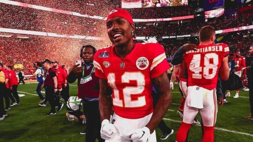 Mecole Hardman marcou o touchdown que deu o título do Super Bowl para os Chiefs