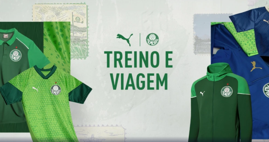 Parceria entre Palmeiras e Puma divulga mais de 25 novos itens para a linha de treinos e viagem