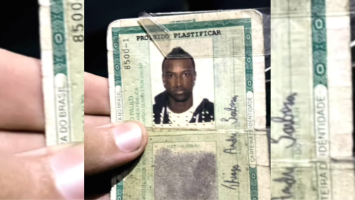Possível documento perdido de Thiaguinho