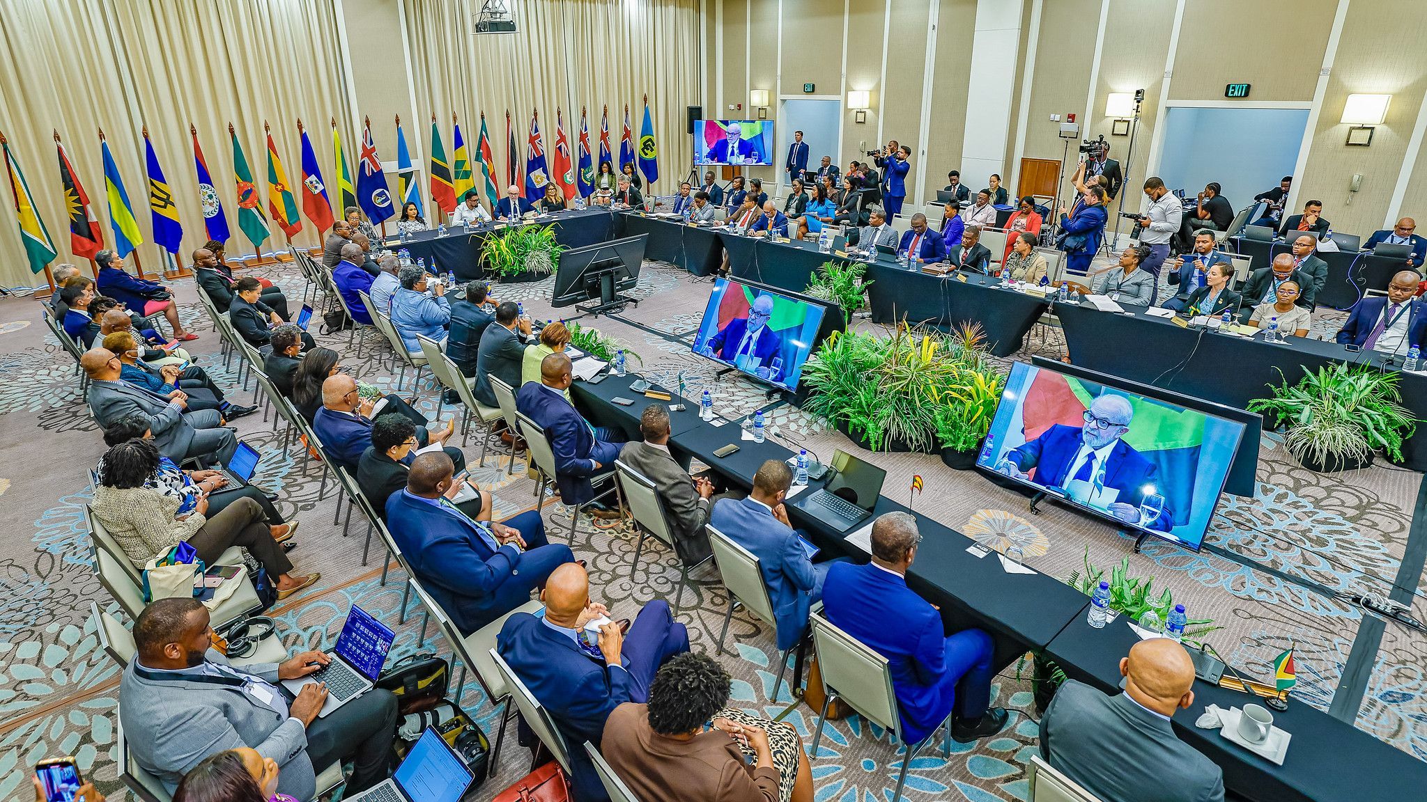 Presidente Lula em sessão especial com Chefes de Governo da Comunidade do Caribe