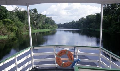Amazonia (Brazil). Sailing on the rio Negro, years