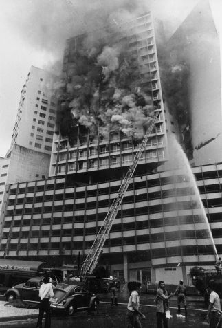 Incêndio no Edifício Joelma, no centro de São Paulo / Arquivo Estadão Conteúdo